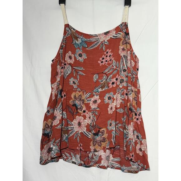 Maurices Women’s Rusted Rose Floral Lace Crochet Sleeveless Top Size Large NWT - Picture 6 of 6